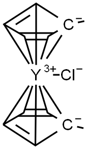 Bis(methylcyclopentadienyl)yttrium chloride, 97% Structure