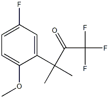 1,1,1-Trifluoro-3-(5-fluoro-2-methoxy-phenyl)-3-methyl-butan-2-one Structure