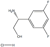 (2R)-2-AMINO-2-(3,5-DIFLUOROPHENYL)ETHAN-1-OL HYDROCHLORIDE Structure