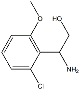 2-AMINO-2-(2-CHLORO-6-METHOXYPHENYL)ETHAN-1-OL 구조식 이미지