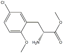 METHYL (2R)-2-AMINO-3-(5-CHLORO-2-METHOXYPHENYL)PROPANOATE 구조식 이미지
