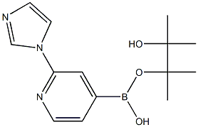 2-(1H-Imidazol-1-yl)pyridine-4-boronic acid pinacol ester Structure