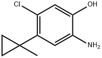 2-amino-5-chloro-4-(1-methylcyclopropyl)phenol 구조식 이미지