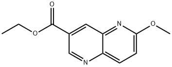 6-Methoxy-[1,5]naphthyridine-3-carboxylic acid ethyl ester Structure