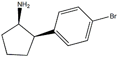 (1R,2R)-2-(4-bromophenyl)cyclopentanamine Structure
