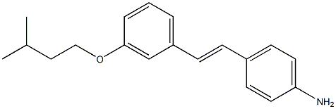 (E)-4-(3-(isopentyloxy)styryl)aniline 구조식 이미지