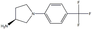 (S)-1-(4-(trifluoromethyl)phenyl)pyrrolidin-3-amine Structure
