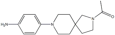 1-(8-(4-aminophenyl)-2,8-diazaspiro[4.5]decan-2-yl)ethanone Structure