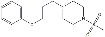 1-(methylsulfonyl)-4-(3-phenoxypropyl)piperazine 구조식 이미지