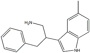 2-(5-methyl-1H-indol-3-yl)-3-phenylpropan-1-amine 구조식 이미지