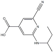 2-(sec-butylamino)-6-cyanoisonicotinic acid 구조식 이미지
