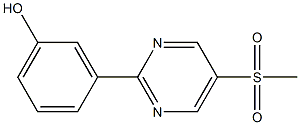 3-(5-(methylsulfonyl)pyrimidin-2-yl)phenol Structure
