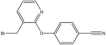 4-(3-(bromomethyl)pyridin-2-yloxy)benzonitrile Structure