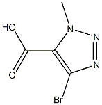 4-bromo-1-methyl-1H-1,2,3-triazole-5-carboxylic acid Structure