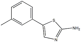 5-m-tolylthiazol-2-amine 구조식 이미지