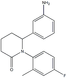 6-(3-aminophenyl)-1-(4-fluoro-2-methylphenyl)piperidin-2-one Structure