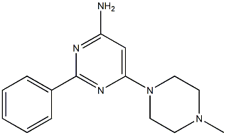 6-(4-methylpiperazin-1-yl)-2-phenylpyrimidin-4-amine Structure