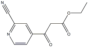 ethyl 3-(2-cyanopyridin-4-yl)-3-oxopropanoate 구조식 이미지