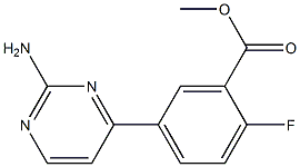 methyl 5-(2-aminopyrimidin-4-yl)-2-fluorobenzoate Structure