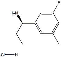 (R)-1-(3-fluoro-5-methylphenyl)propan-1-amine hydrochloride 구조식 이미지