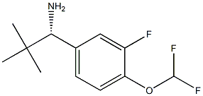 (S)-1-(4-(difluoromethoxy)-3-fluorophenyl)-2,2-dimethylpropan-1-amine Structure