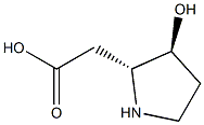 2-((2R,3S)-3-hydroxypyrrolidin-2-yl)acetic acid Structure