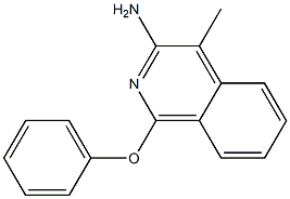 4-Methyl-1-phenoxy-isoquinolin-3-ylamine Structure