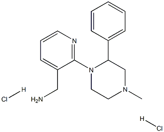 (2-(4-methyl-2-phenylpiperazin-1-yl)pyridin-3-yl)methanamine dihydrochloride Structure