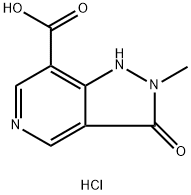 2-methyl-3-oxo-2,3-dihydro-1H-pyrazolo[4,3-c]pyridine-7-carboxylic acid hydrochloride Structure