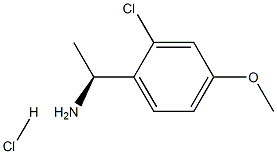 (1S)-1-(2-CHLORO-4-METHOXYPHENYL)ETHYLAMINE HYDROCHLORIDE Structure