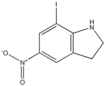 7-Iodo-5-nitro-2,3-dihydro-1H-indole 구조식 이미지