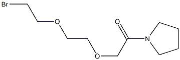 2-(2-(2-bromoethoxy)ethoxy)-1-(pyrrolidin-1-yl)ethanone Structure