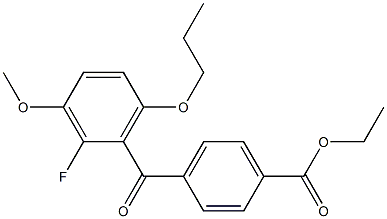  ethyl 4-(2-fluoro-3-methoxy-6-propoxybenzoyl)benzoate