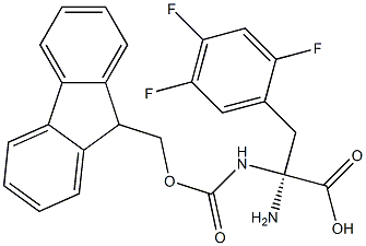 Fmoc-D-2-Amino-3-(2,4,5-trifluoro-phenyl)alanine 구조식 이미지