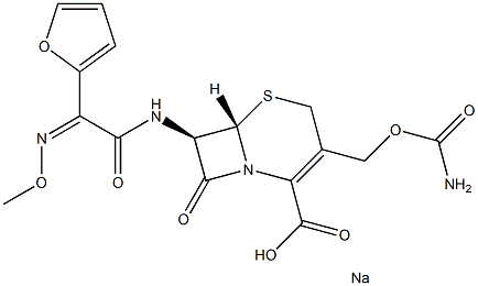 Cefuroxime sodium impurity F Structure