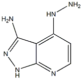 4-Hydrazino-1H-pyrazolo[3,4-b]pyridin-3-ylamine 구조식 이미지