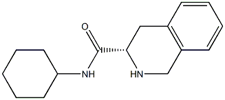 (S)-N-cyclohexyl-1,2,3,4-tetrahydroisoquinoline-3-carboxamide 구조식 이미지