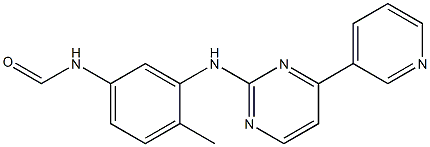 N-(4-methyl-3-(4-(pyridin-3-yl)pyrimidin-2-ylamino)phenyl)formamide Structure
