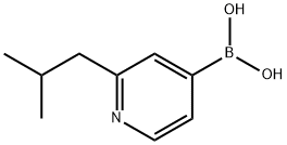 (2-isobutylpyridin-4-yl)boronic acid 구조식 이미지