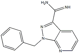 1-benzyl-1H-pyrazolo[3,4-b]pyridine-3-carboximidamide 구조식 이미지