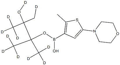 (2-Methyl-5-morpholino-d11)-thiophene-3-boronic acid pinacol ester 구조식 이미지