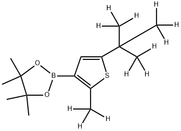 [2-Methyl-5-(tert-butyl)-d12]-thiophene-3-boronic acid pinacol ester 구조식 이미지