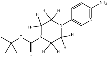 2-Amino-5-[N-Boc-(piperazin-d8)-1-yl]pyridine Structure