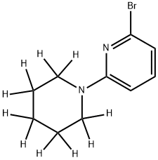 2-Bromo-6-(piperidino-d10)-pyridine 구조식 이미지