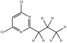 4,6-Dichloro-2-(n-propyl-d7)-pyrimidine Structure