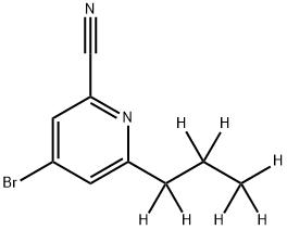 4-Bromo-2-cyano-6-(n-propyl-d7)-pyridine Structure