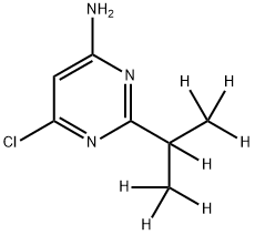 4-Chloro-6-amino-2-(iso-propyl-d7)-pyrimidine Structure