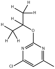 4-Chloro-6-methyl-2-(iso-propoxy-d7)-pyrimidine 구조식 이미지