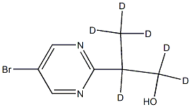 5-Bromo-2-(hydroxy-1-methylethyl-d6)-pyrimidine 구조식 이미지