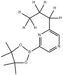 6-(n-Propyl-d7)-pyrazine-2-boronic acid pinacol ester 구조식 이미지